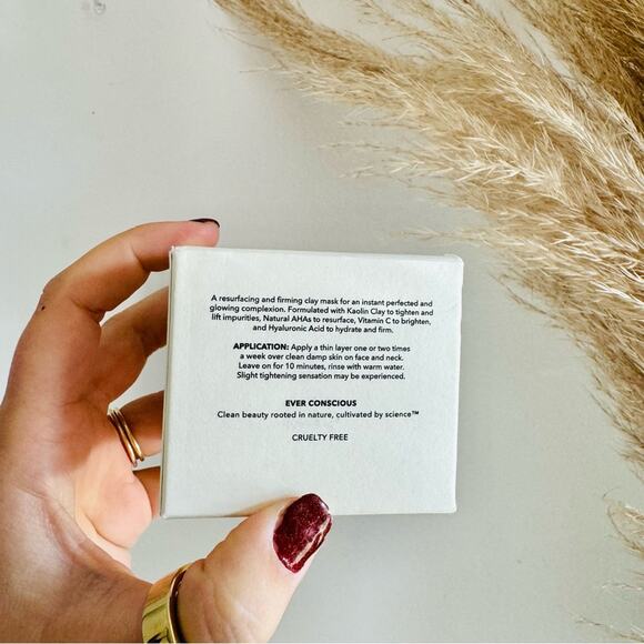 NEW EVER Clean Beauty Radiant Resurfacing Firming Clay Mask Face Skin Treatment - Picture 7 of 8